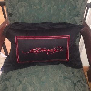 NWT Ed Hardy European Pillow Sham and Throw Pillow